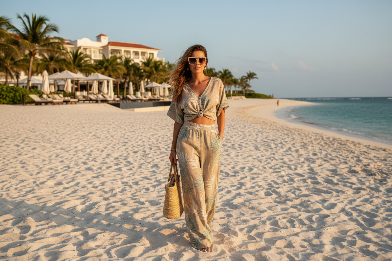 Women's beach outfit sets – casual coastal matching sets and coordinated two-piece looks for summer