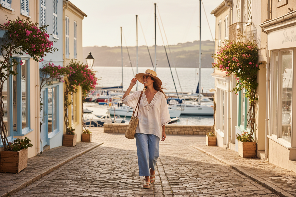 Women's coastal tops – casual, breezy beach and resort styles for small-town coastal living and beyond
