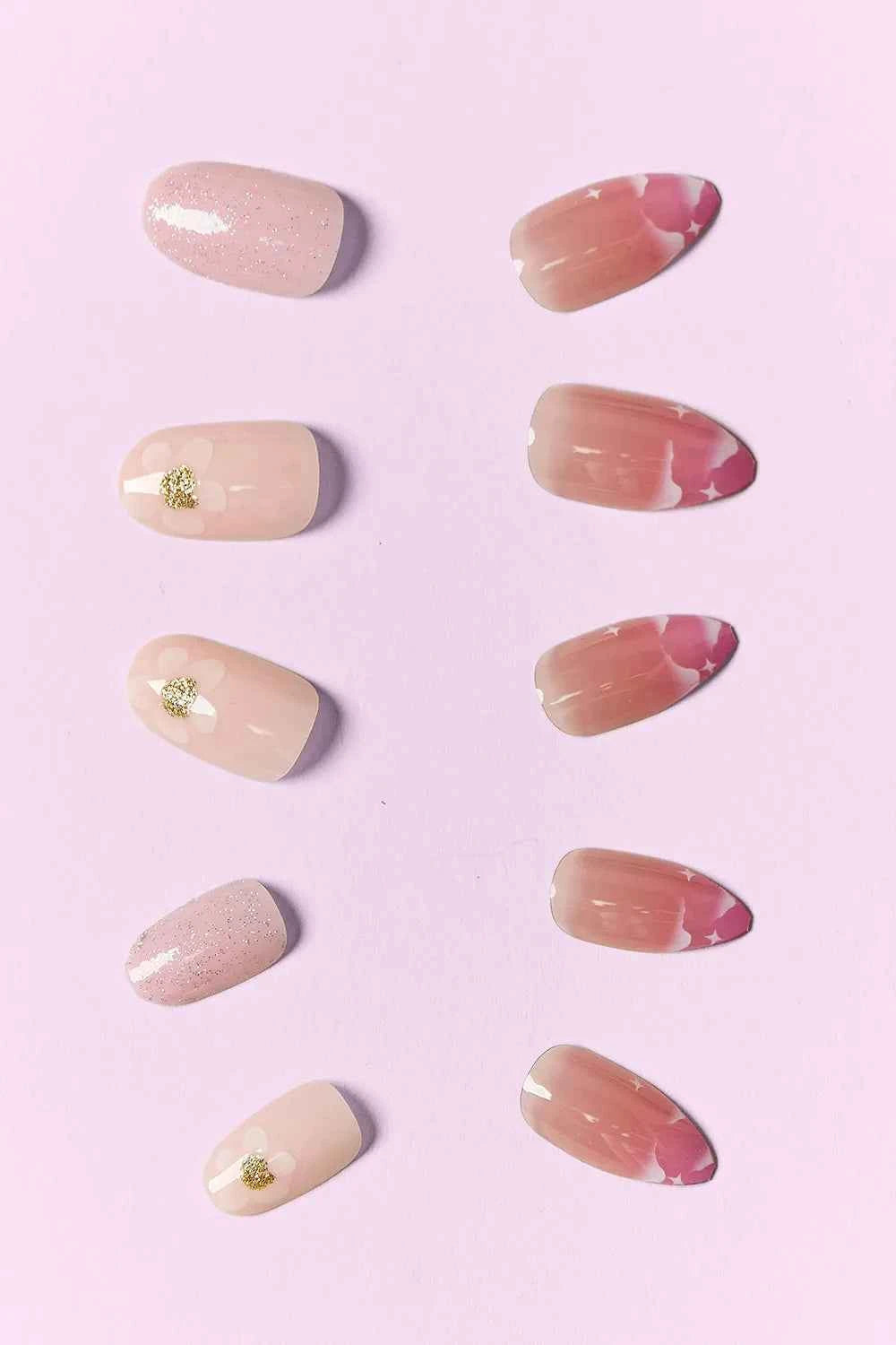 Women's So Pink Beauty Press-On Nails 2 Pack 48 Pieces One Size