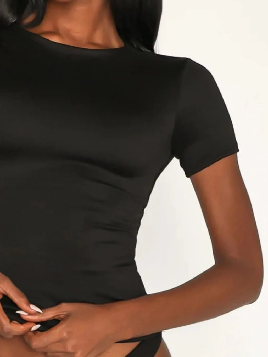 Women's Round Neck Short Sleeve Swim Top – 9 Colors