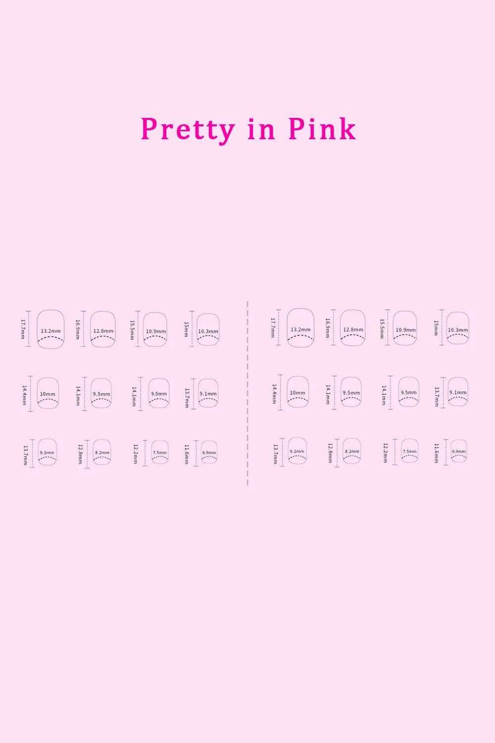 Women's So Pink Beauty Press-On Nails 2 Pack 48 Pieces Glue Included One Size