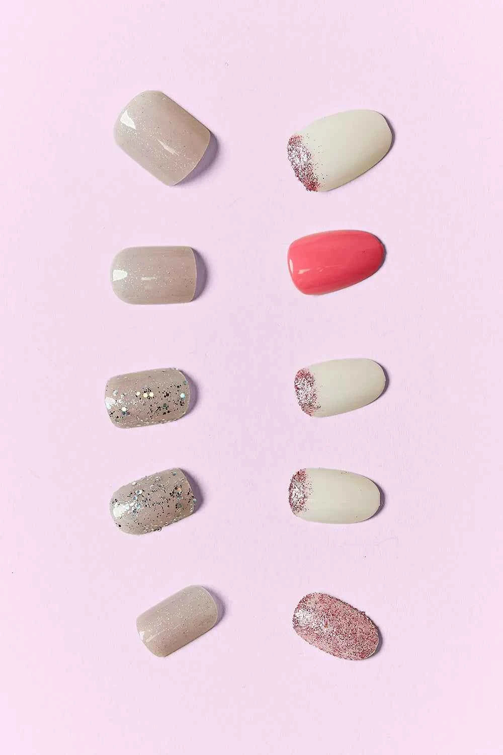 Women's So Pink Beauty Press-On Nails 2 Pack 48 Pieces One Size