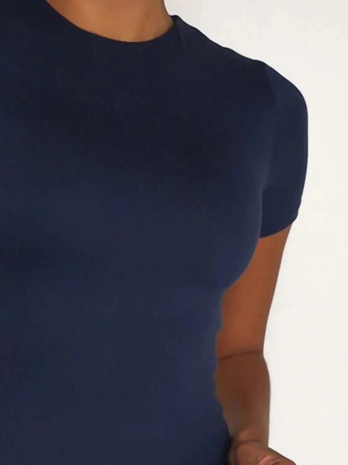 Women's Round Neck Short Sleeve Swim Top – 9 Colors