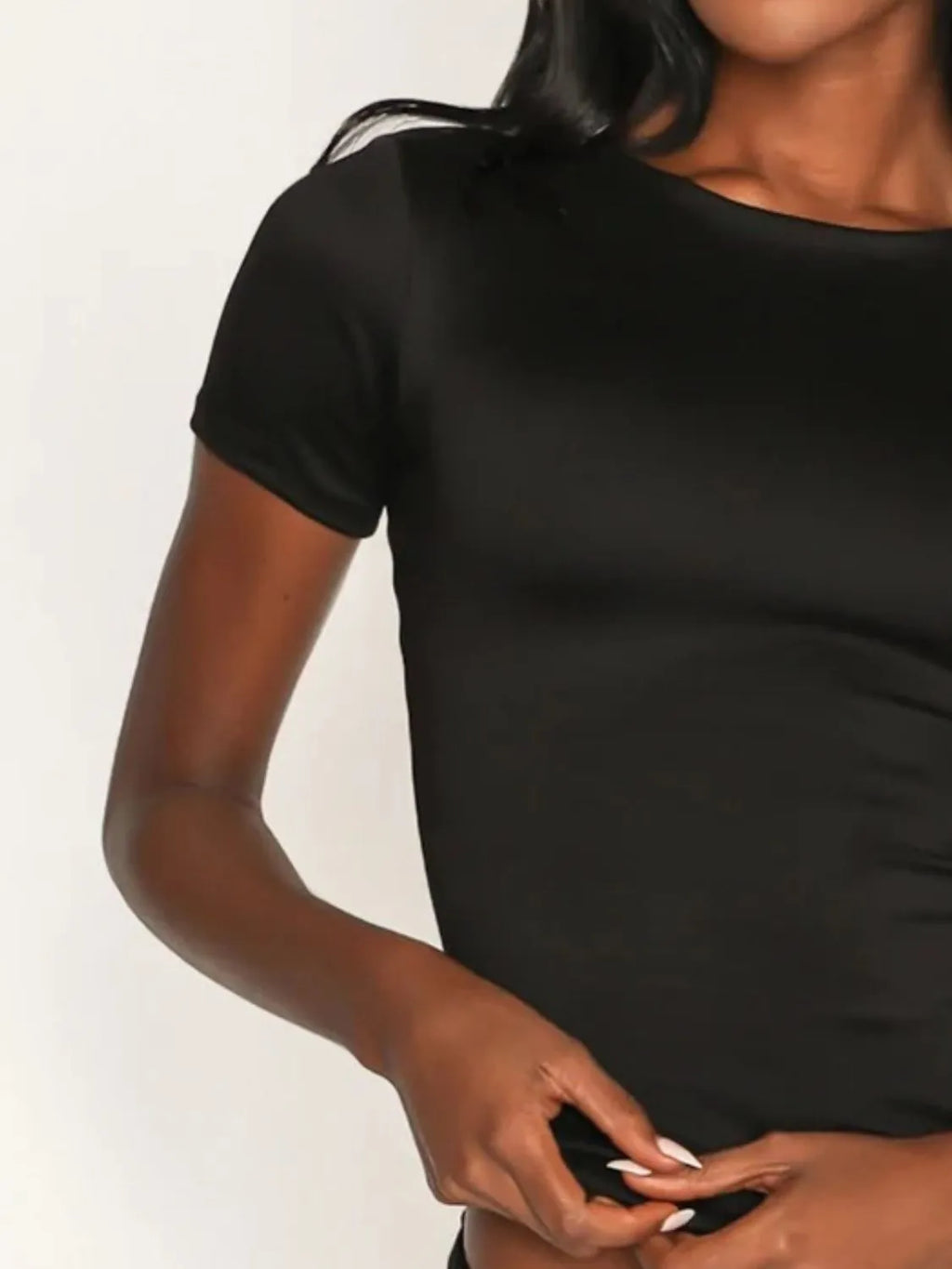 Women's Round Neck Short Sleeve Swim Top – 9 Colors