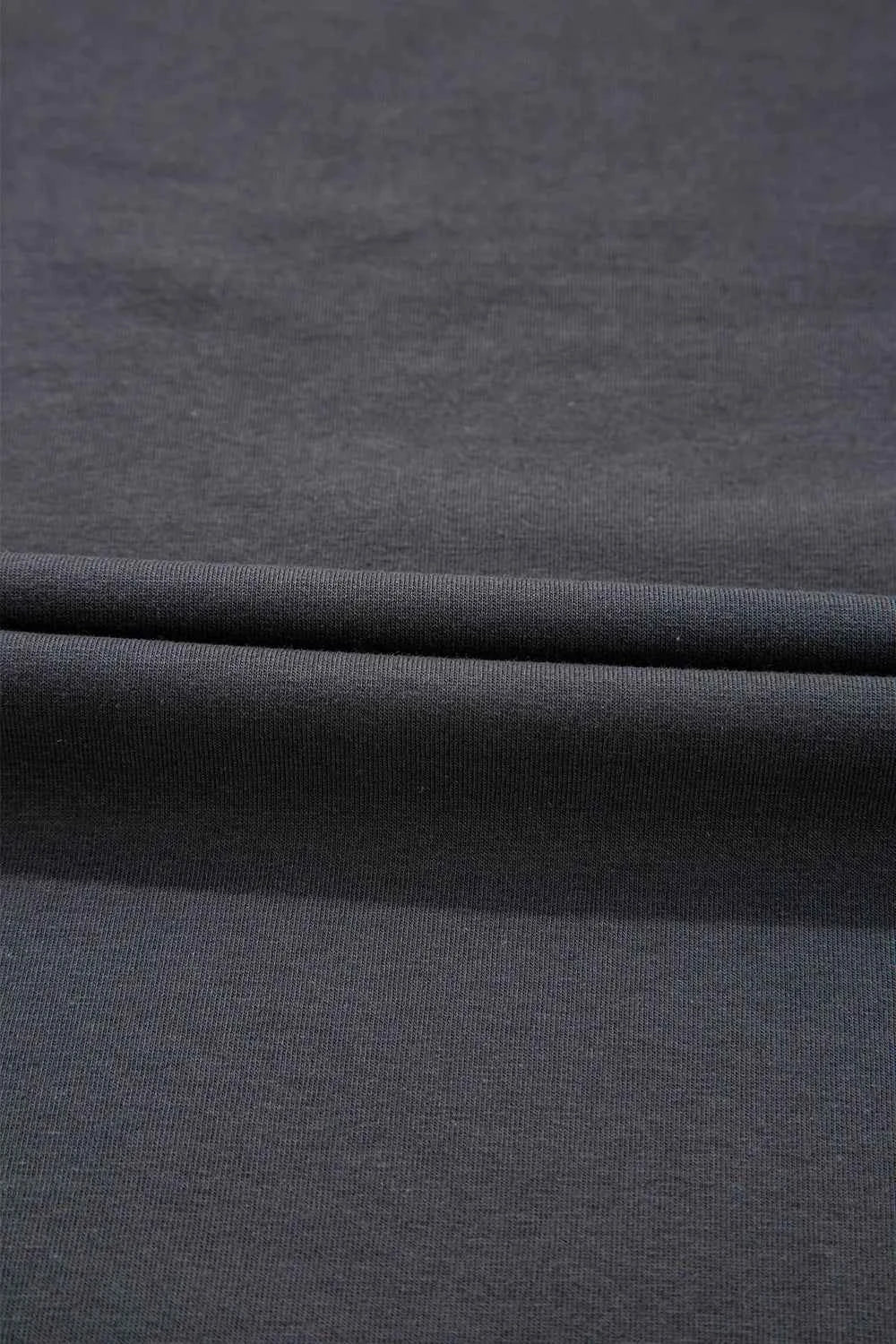 Women's RISE WITH THE SUN Graphic Round Neck Short Sleeve Tee Dark Gray S-XL