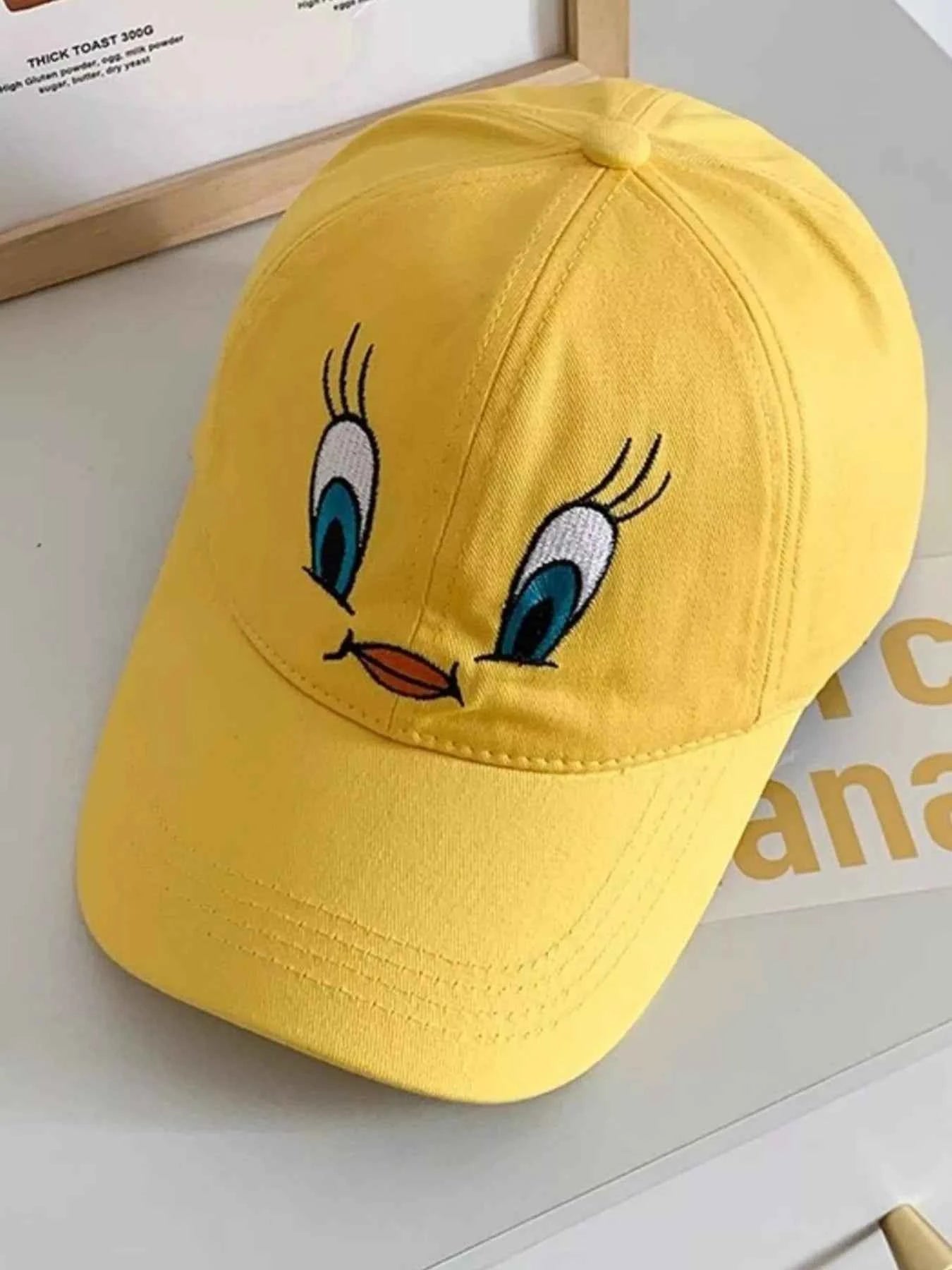 Women's Kawaii Duck Face Embroidered Baseball Cap K-Fashion Coastal One Size