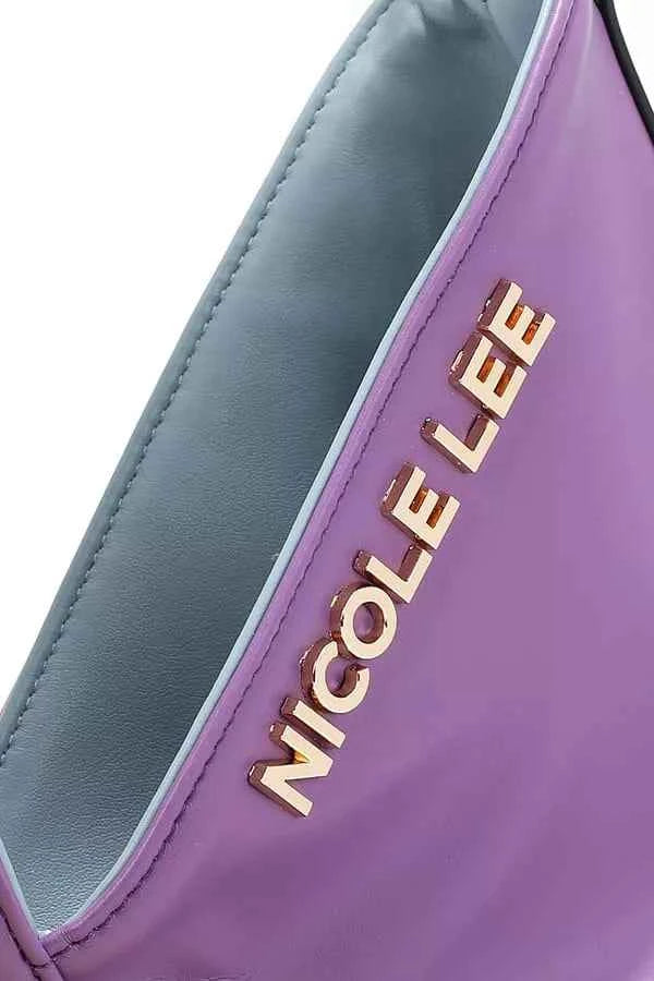 Nicole Lee USA Women's Nail Polish Hobo Bag Vegan Leather Gold Hardware One Size