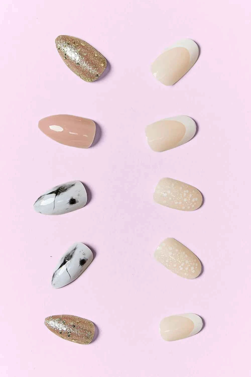 Women's So Pink Beauty Press-On Nails 2 Pack 48 Pieces One Size