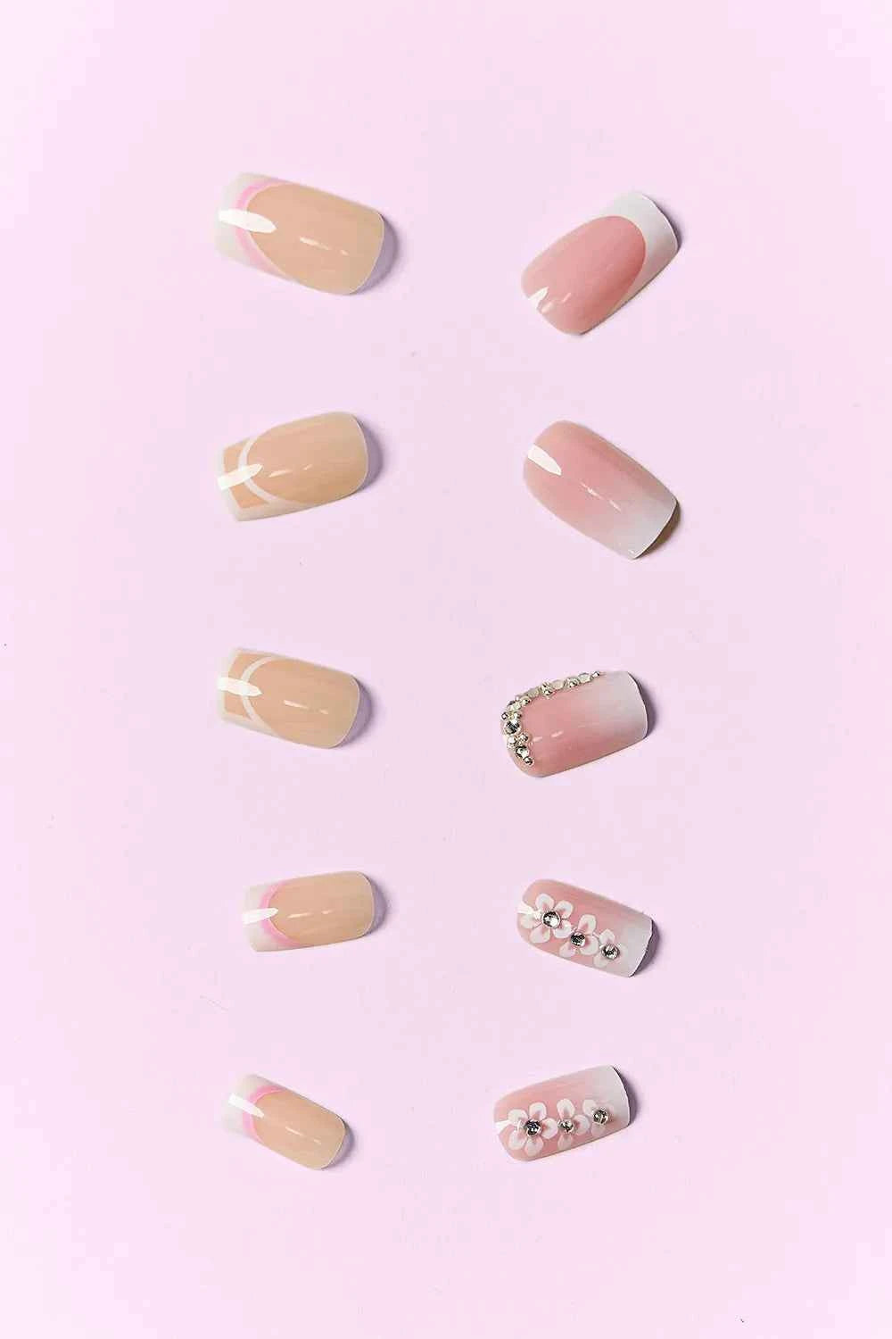 Women's So Pink Beauty Press-On Nails 2 Pack 48 Pieces One Size