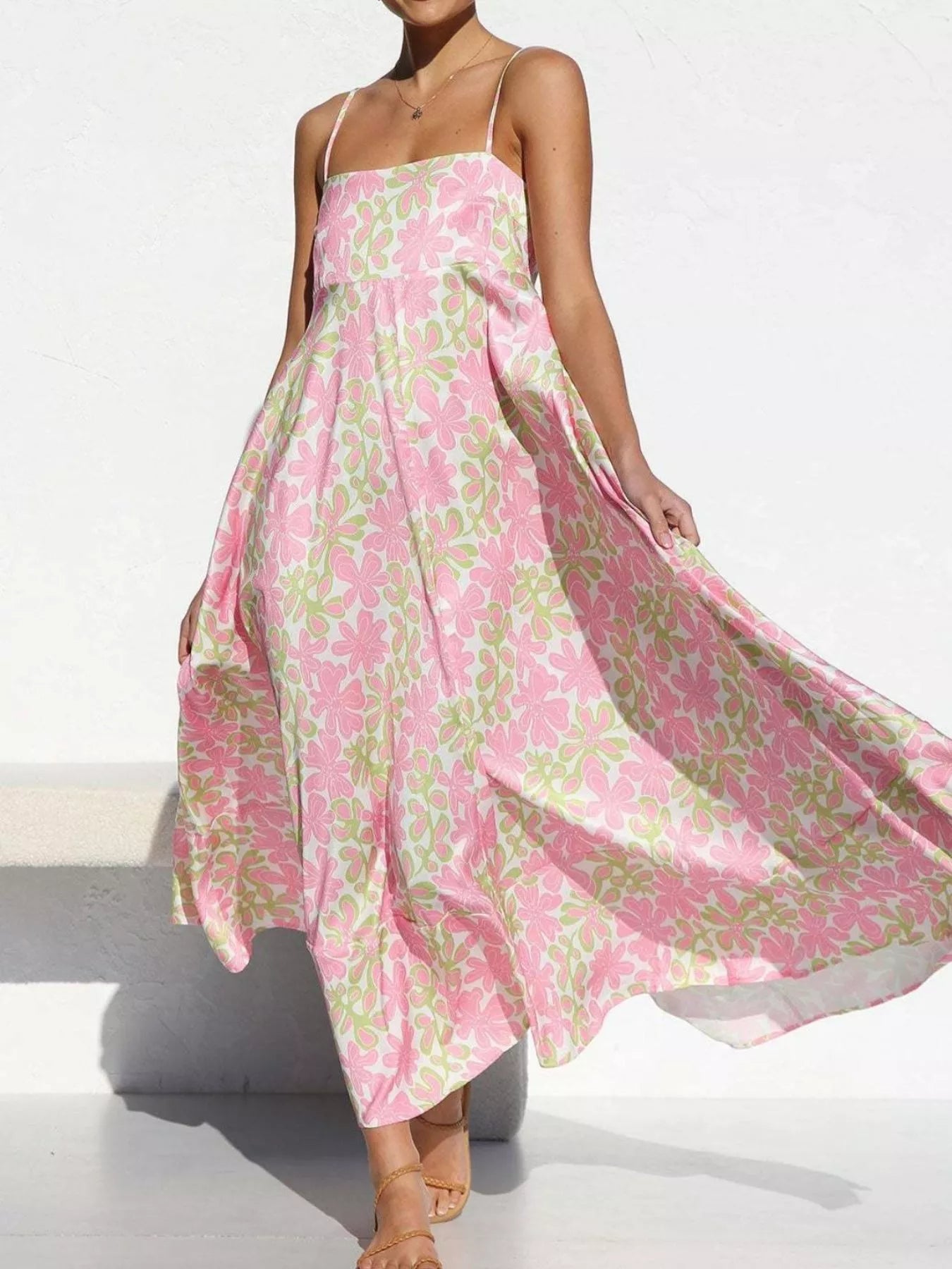 Women's Spaghetti Strap Maxi Dress – 5 Colors, S–L