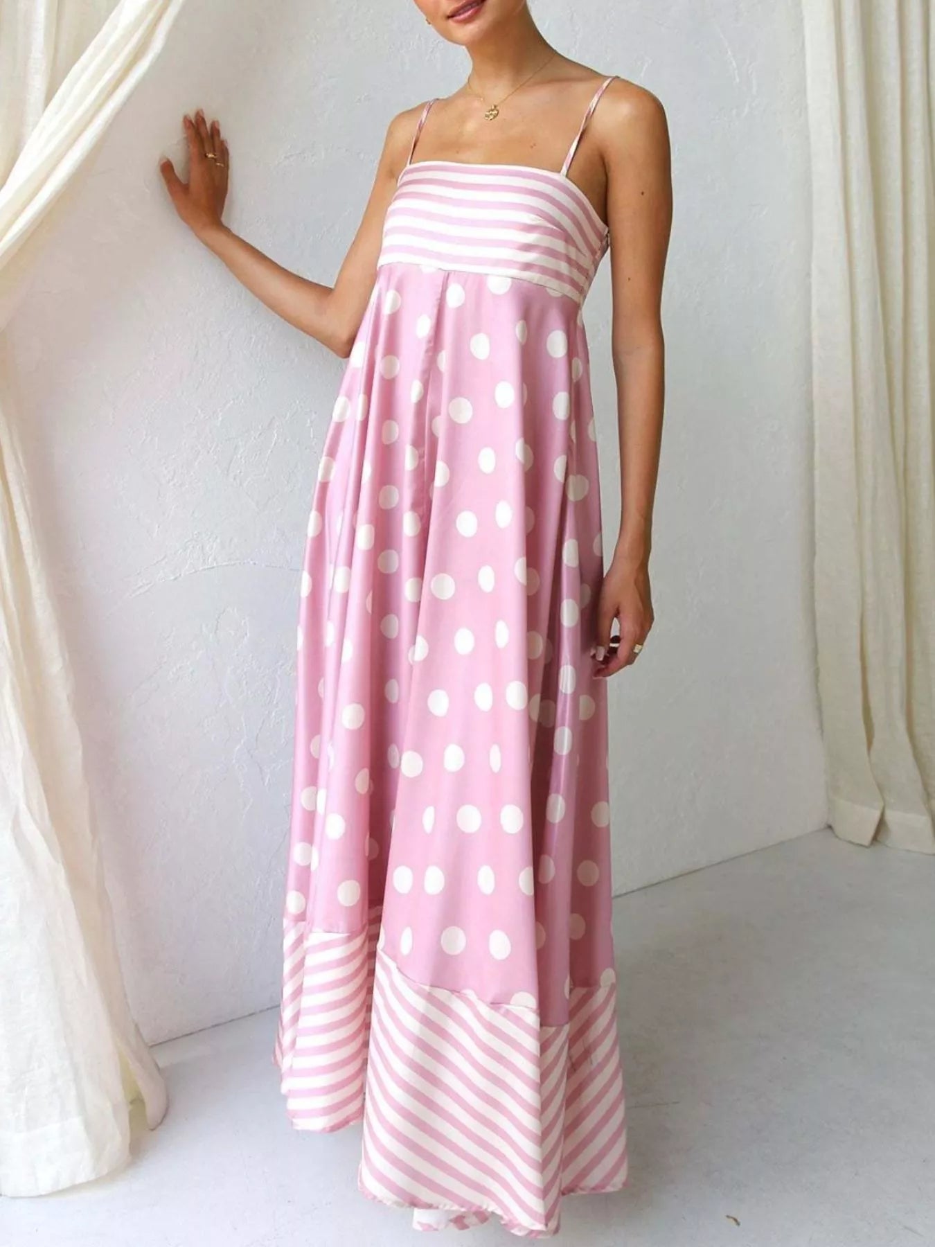 Women's Spaghetti Strap Maxi Dress – 5 Colors, S–L