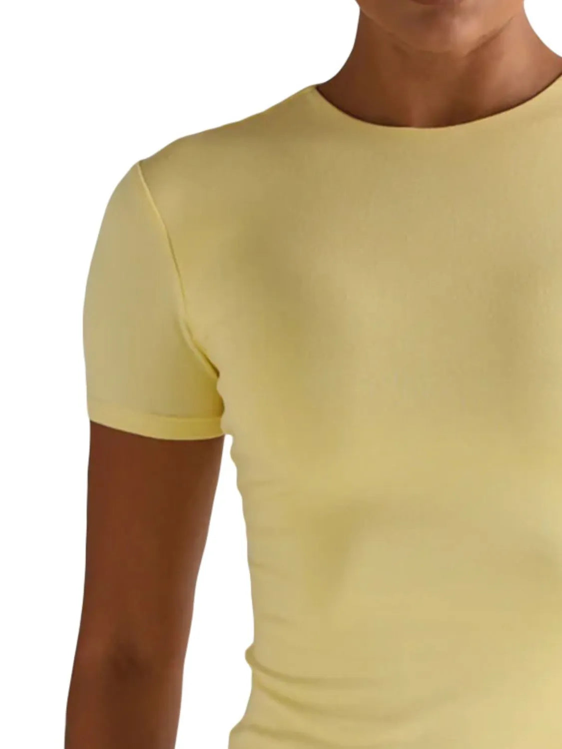 Women's Round Neck Short Sleeve Swim Top – 9 Colors