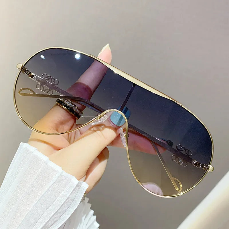 Women's Gradient Aviator Sunglasses – UV400, 6 Styles styleB One Size sunglasses