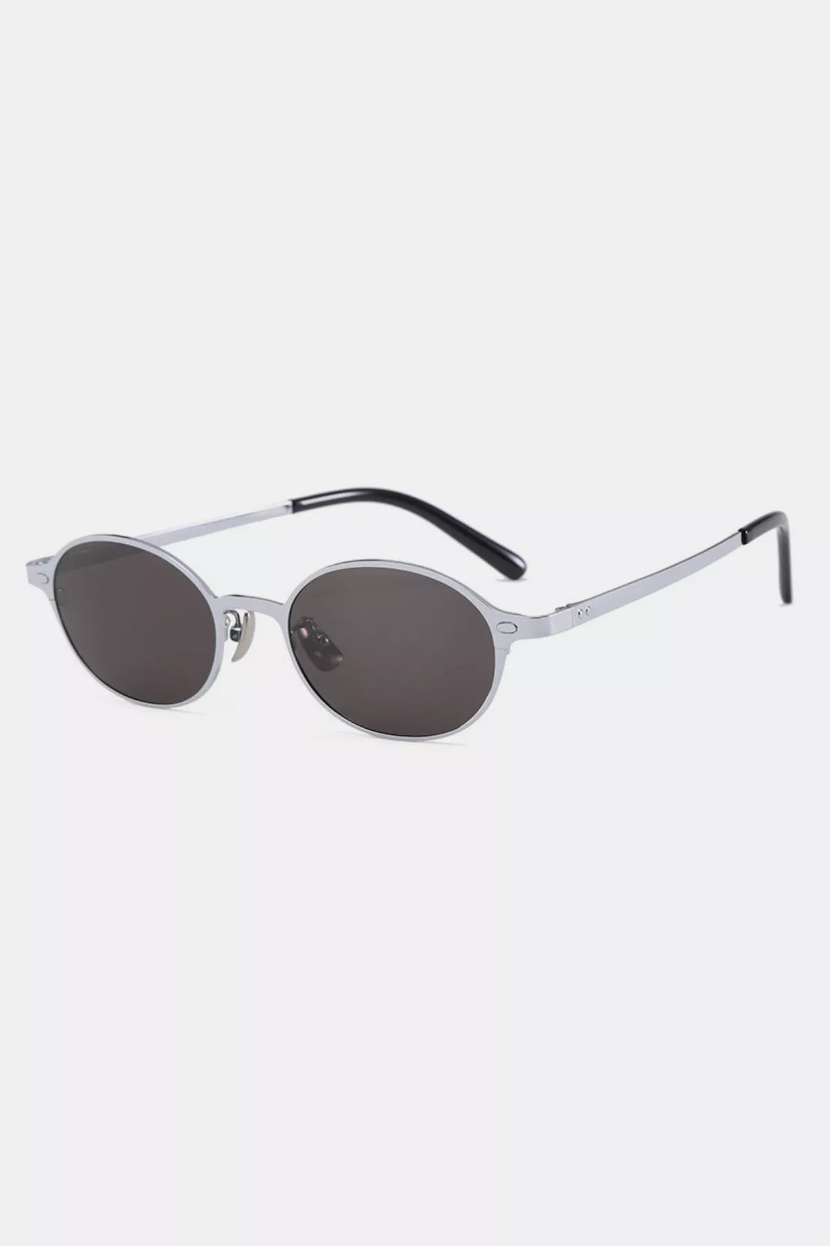 Women's Vintage Oval Sunglasses UV400 Metal Frame Multi Styles One Size Style B One Size