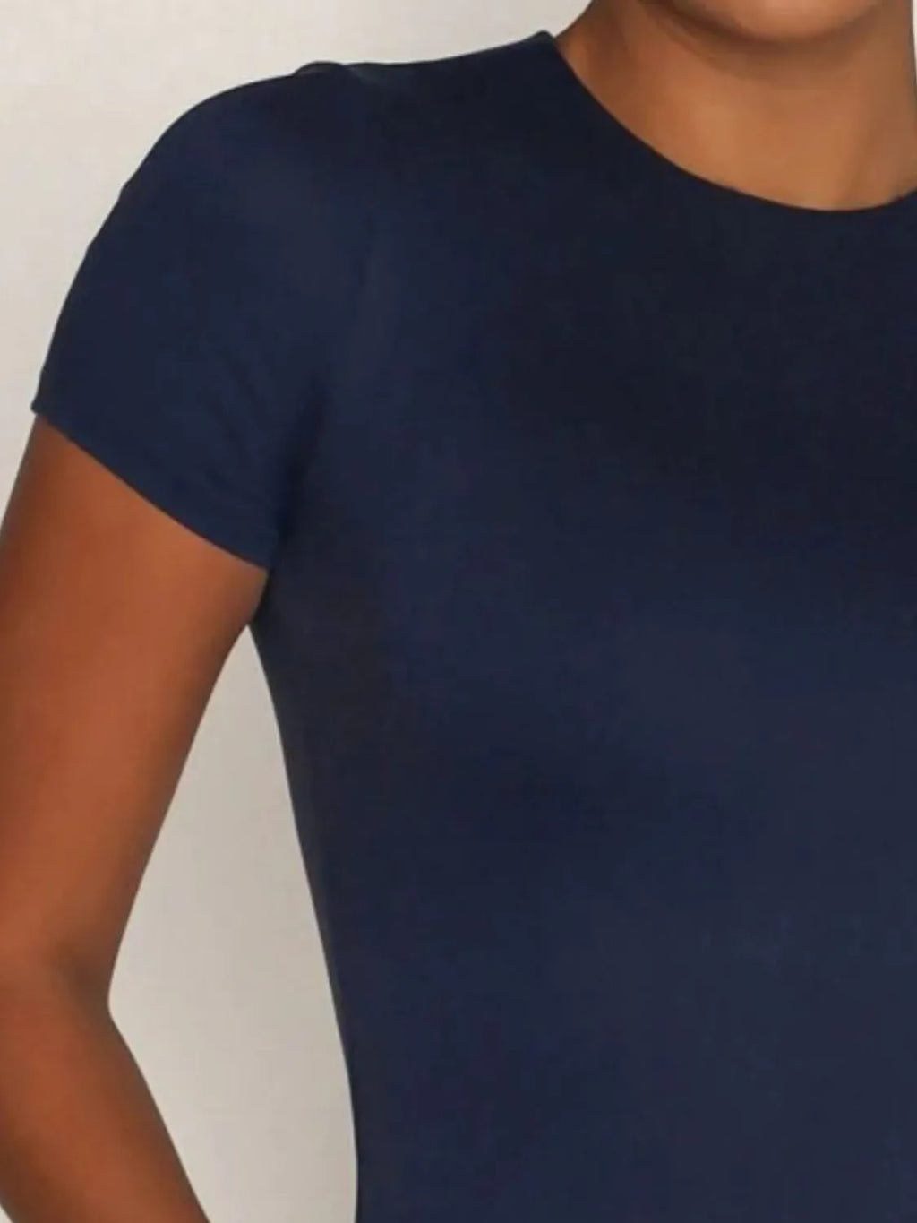 Women's Round Neck Short Sleeve Swim Top – 9 Colors