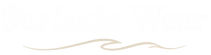 transparent background white logo with a thin gold line