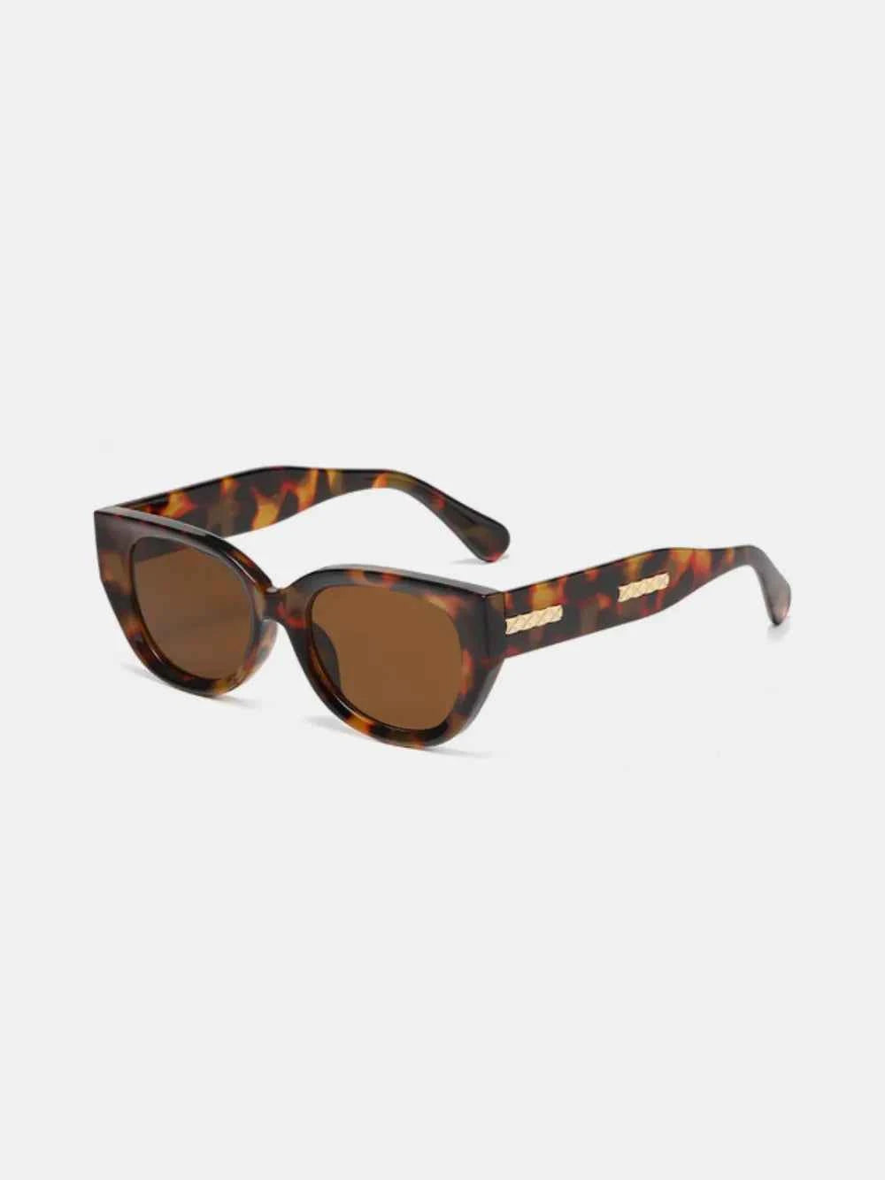 Women's Cat Eye UV400 Sunglasses Retro Coastal Multi Colors One Size Brown One Size