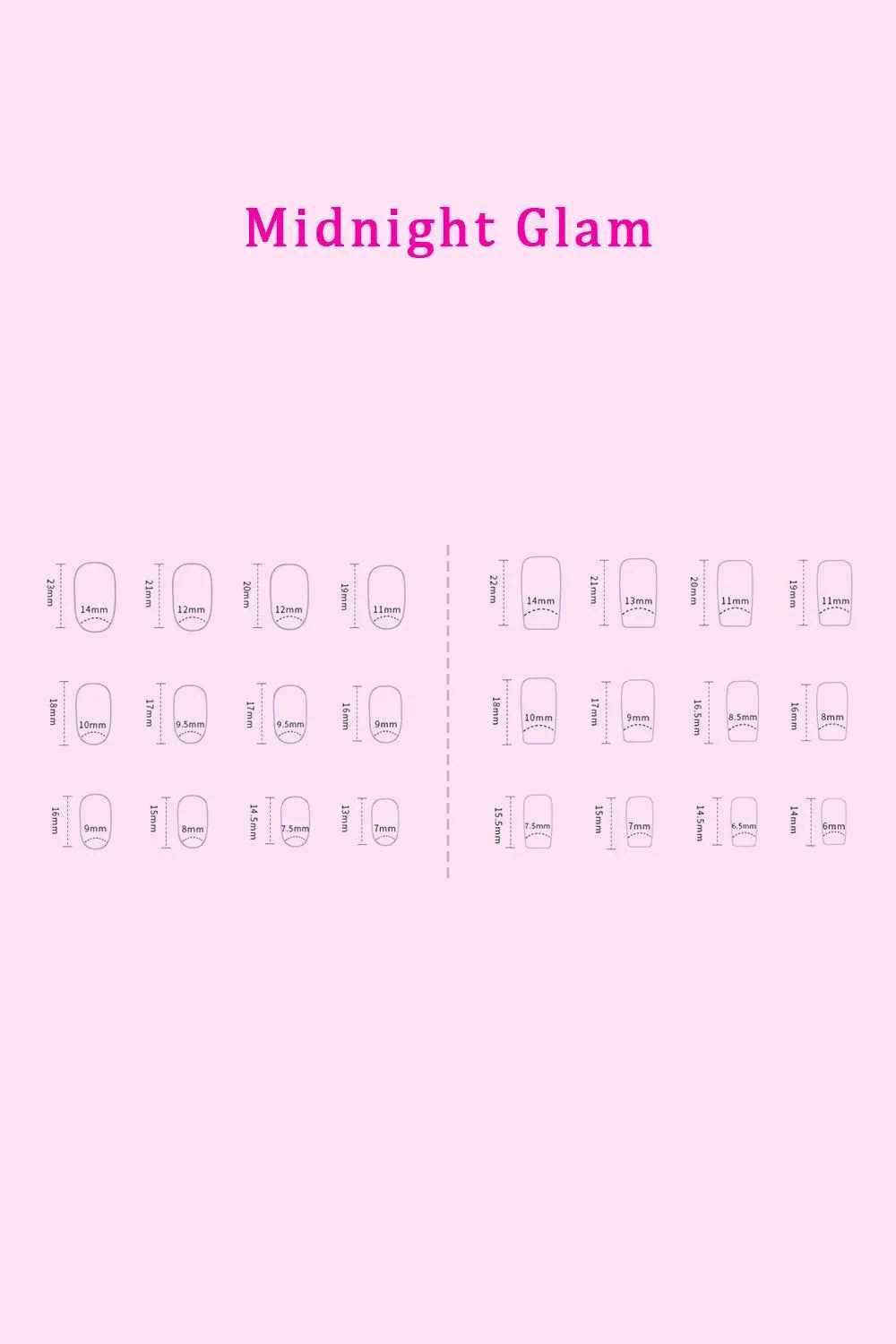 Women's So Pink Beauty Press-On Nails 2 Pack 48 Pieces Glue Included One Size
