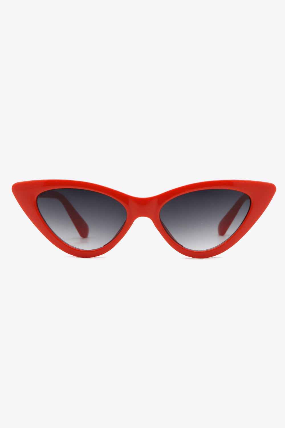Women's Chain Detail Cat-Eye Sunglasses UV400 Coastal Deep Red Gray One Size