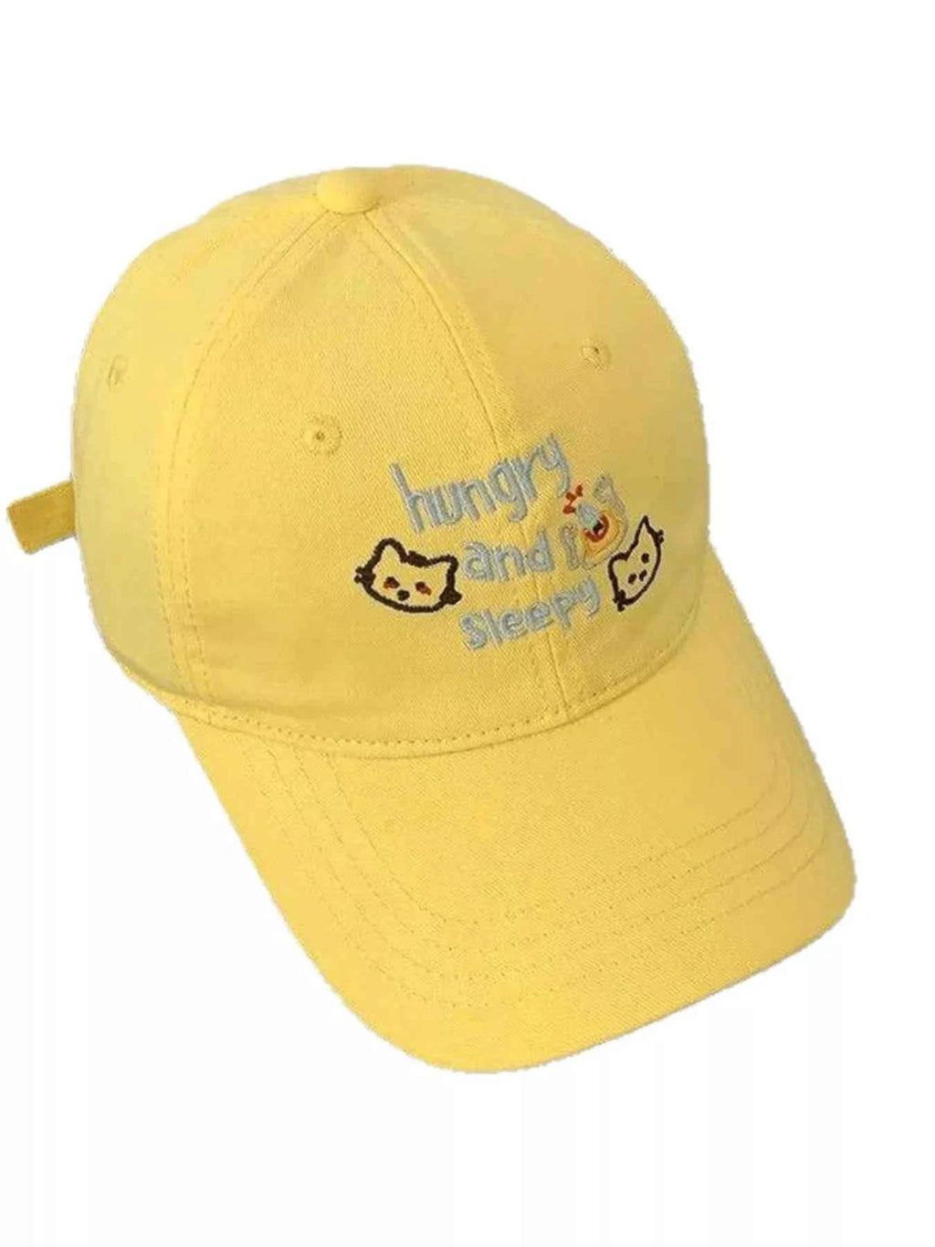 Women's Cute Kawaii Cat Embroidered Baseball Cap K-Fashion Coastal One Size