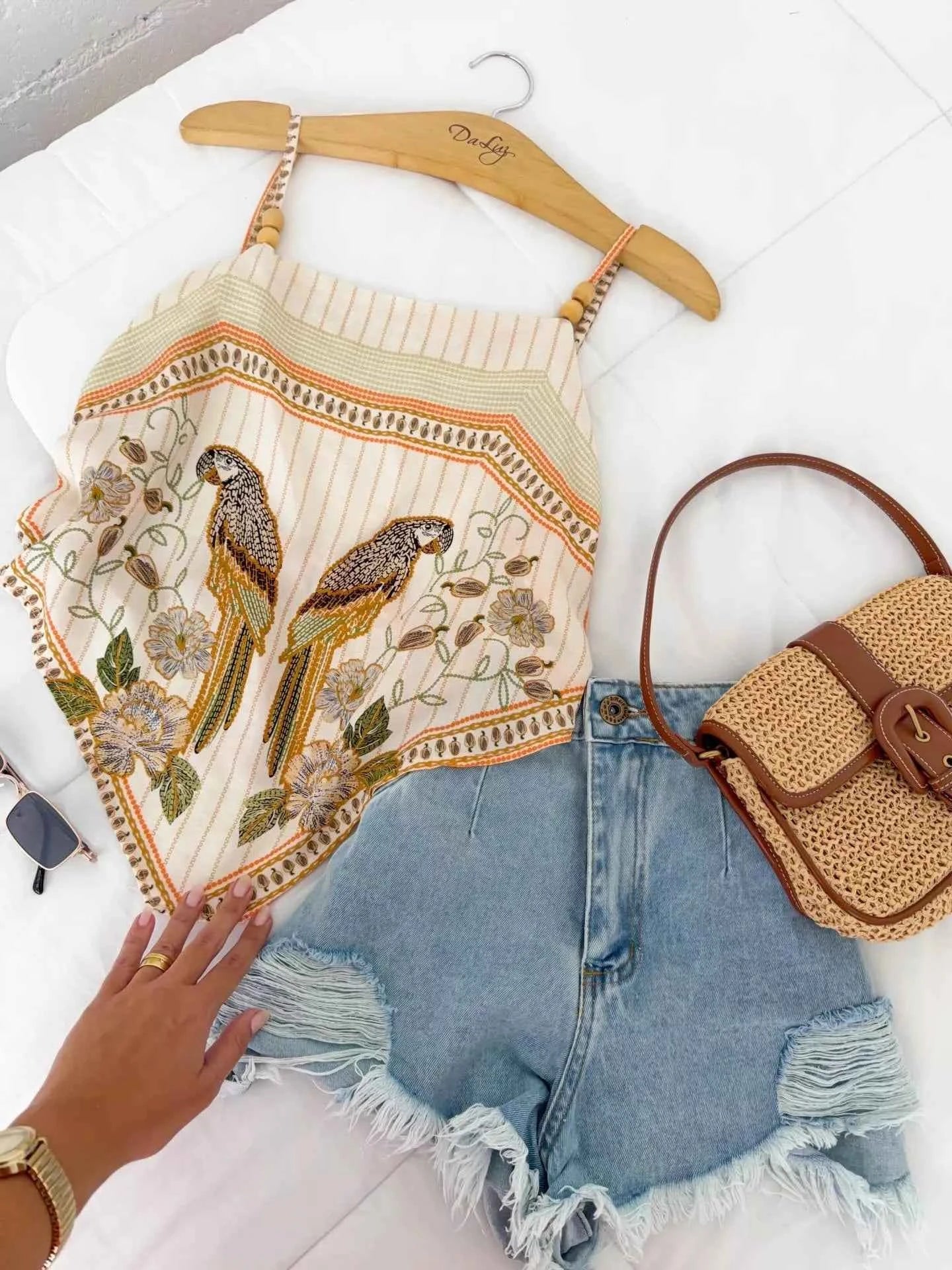 Parrot Print Cami Top