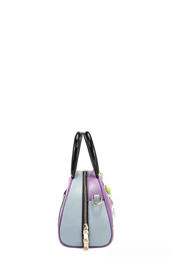 Women's Nicole Lee USA Nail Polish Mini Dome Handbag Vegan Leather One Size