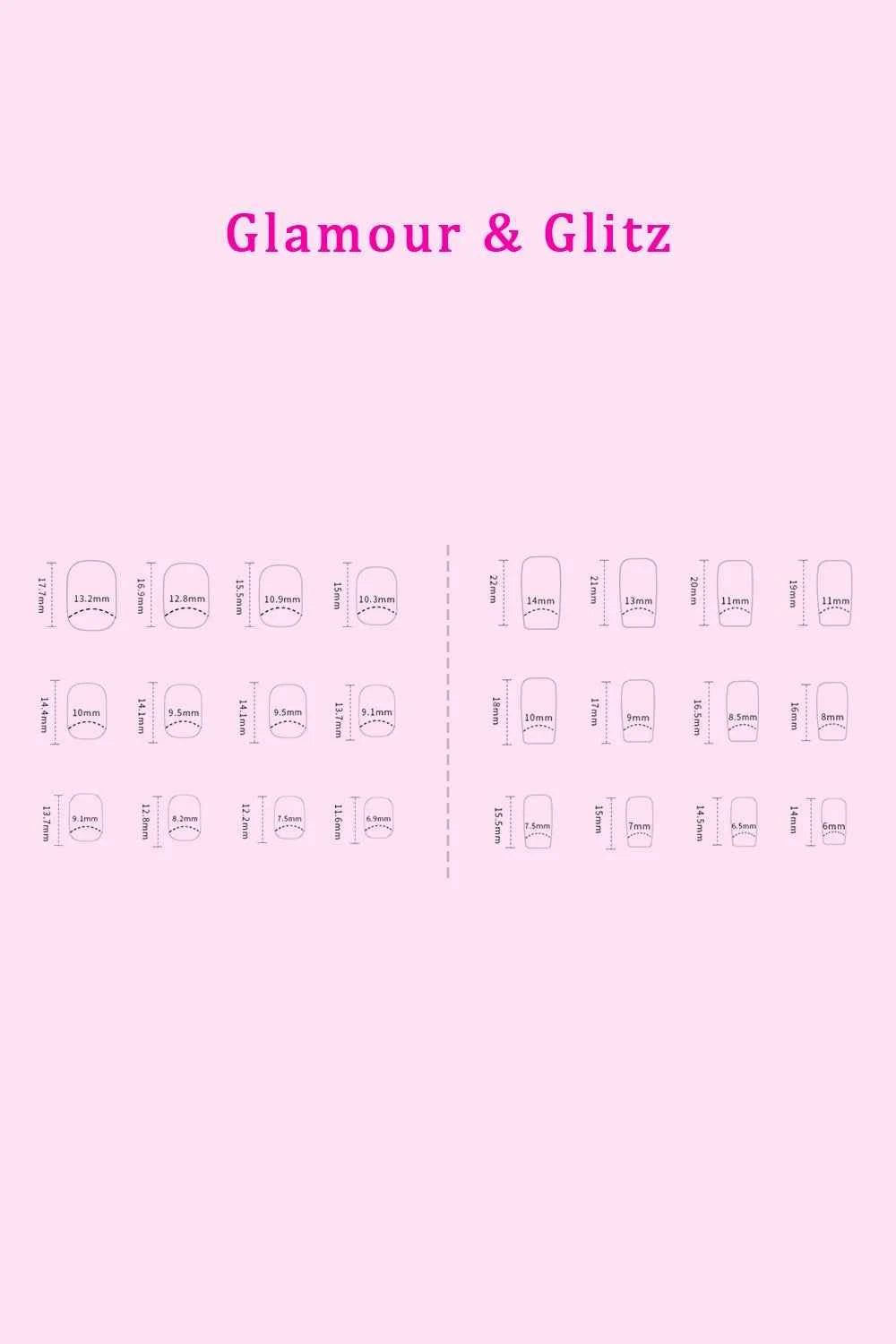 Women's So Pink Beauty Press-On Nails 2 Pack 48 Pieces Glue Included One Size