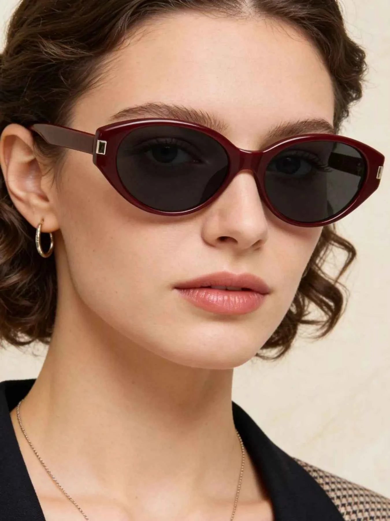 Women's Lightweight Cat-Eye Sunglasses UV400 Acetate Frame Multi Styles One Size Style B One Size