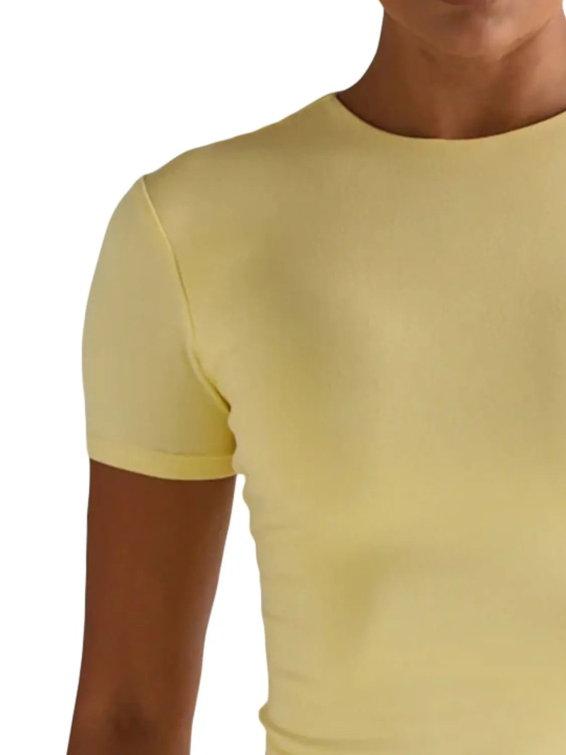 Women's Round Neck Short Sleeve Swim Top – 9 Colors