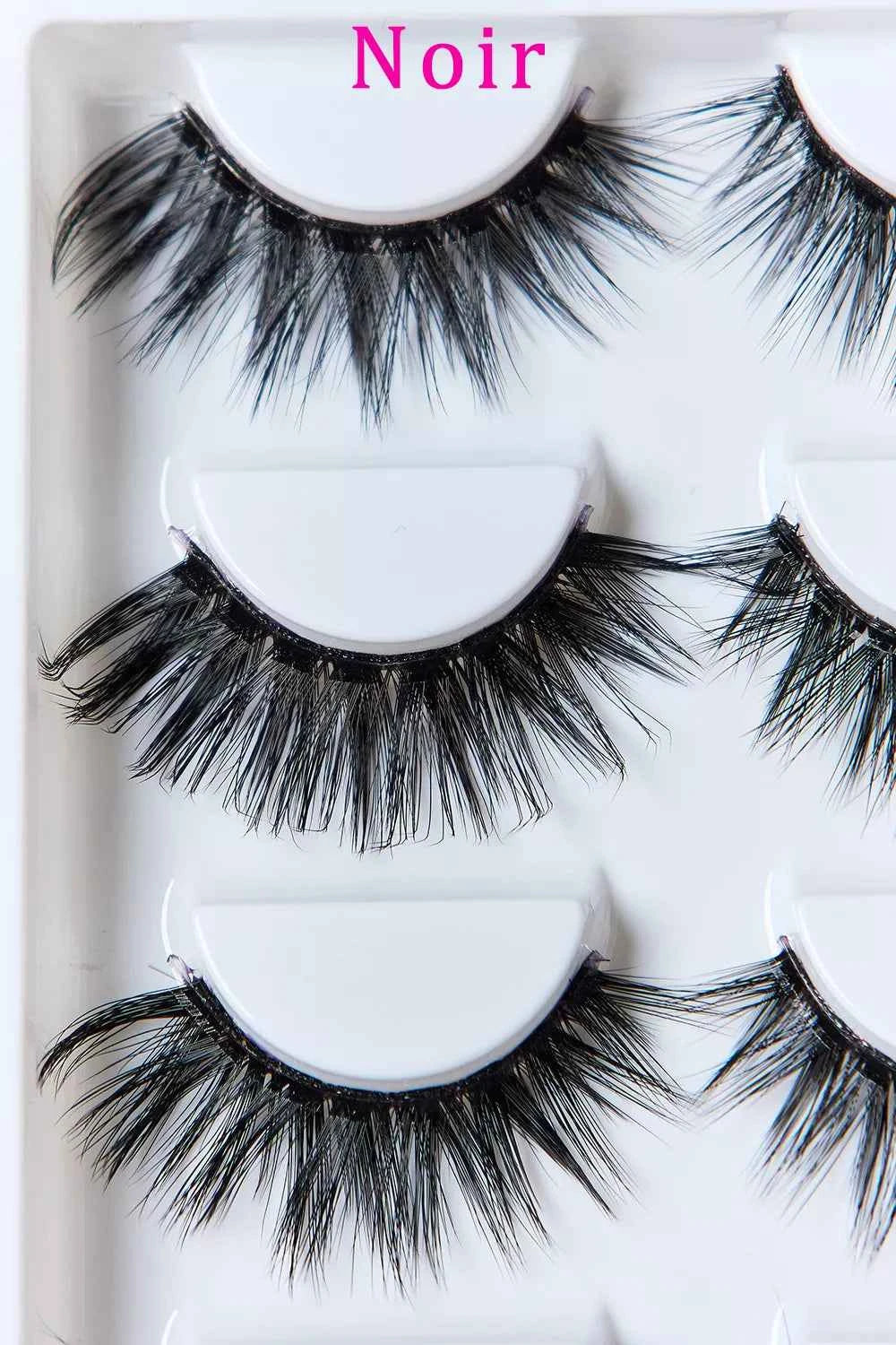 Women's So Pink Beauty Faux Mink False Eyelashes Variety Pack 5 Pairs One Size
